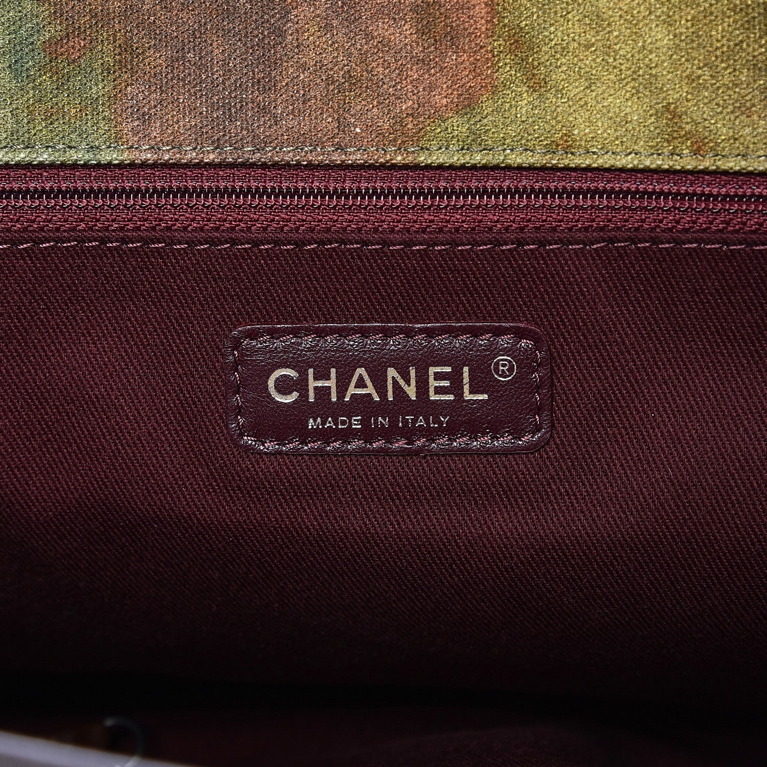 Chanel Washed Toile Large Graffiti On The Pavements Messenger Khaki Multicolor 6 of 8