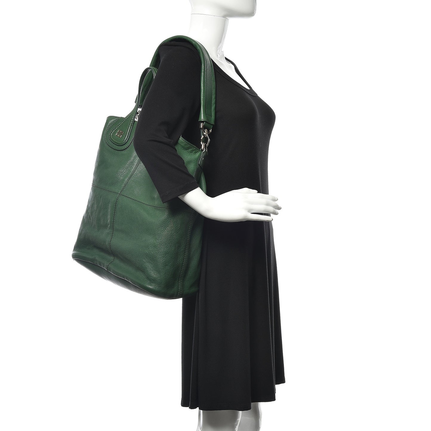 Grained Calfskin North South Nightingale Green