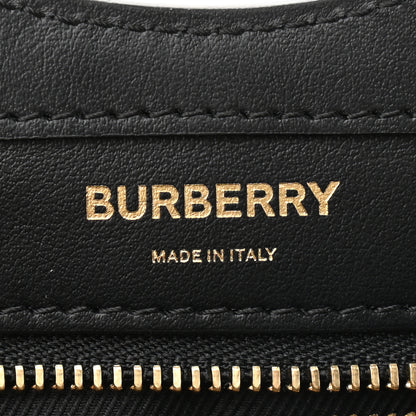 Burberry Calfskin Nylon Tartan Mini Pocket Bag Bright Red 6 of 9
