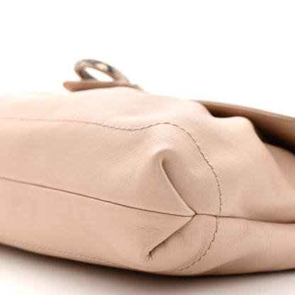 Salvatore Ferragamo Calfskin Gancini Chain Shoulder Bag New Bisque 9 of 10