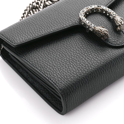 Gucci Calfskin Mini Dionysus Chain Wallet Black 10 of 12