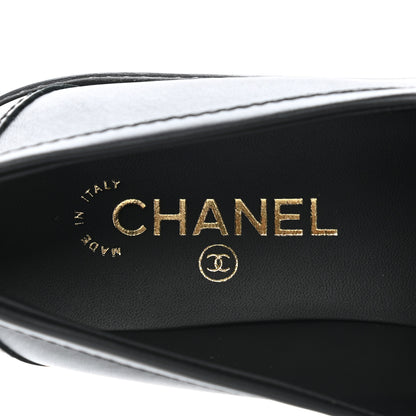 Chanel Lambskin Quilted CC Turnlock Loafers 40.5 Black 7 of 9