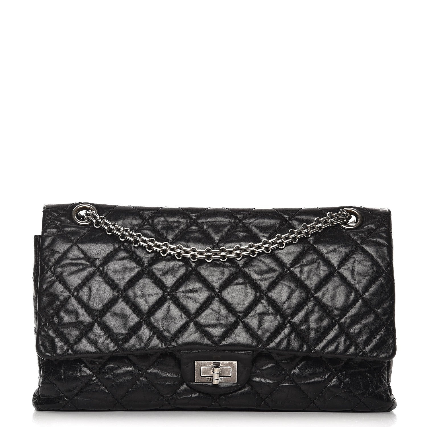 Chanel Aged Calfskin Quilted 2.55 Reissue 226 Flap Black 1 of 8