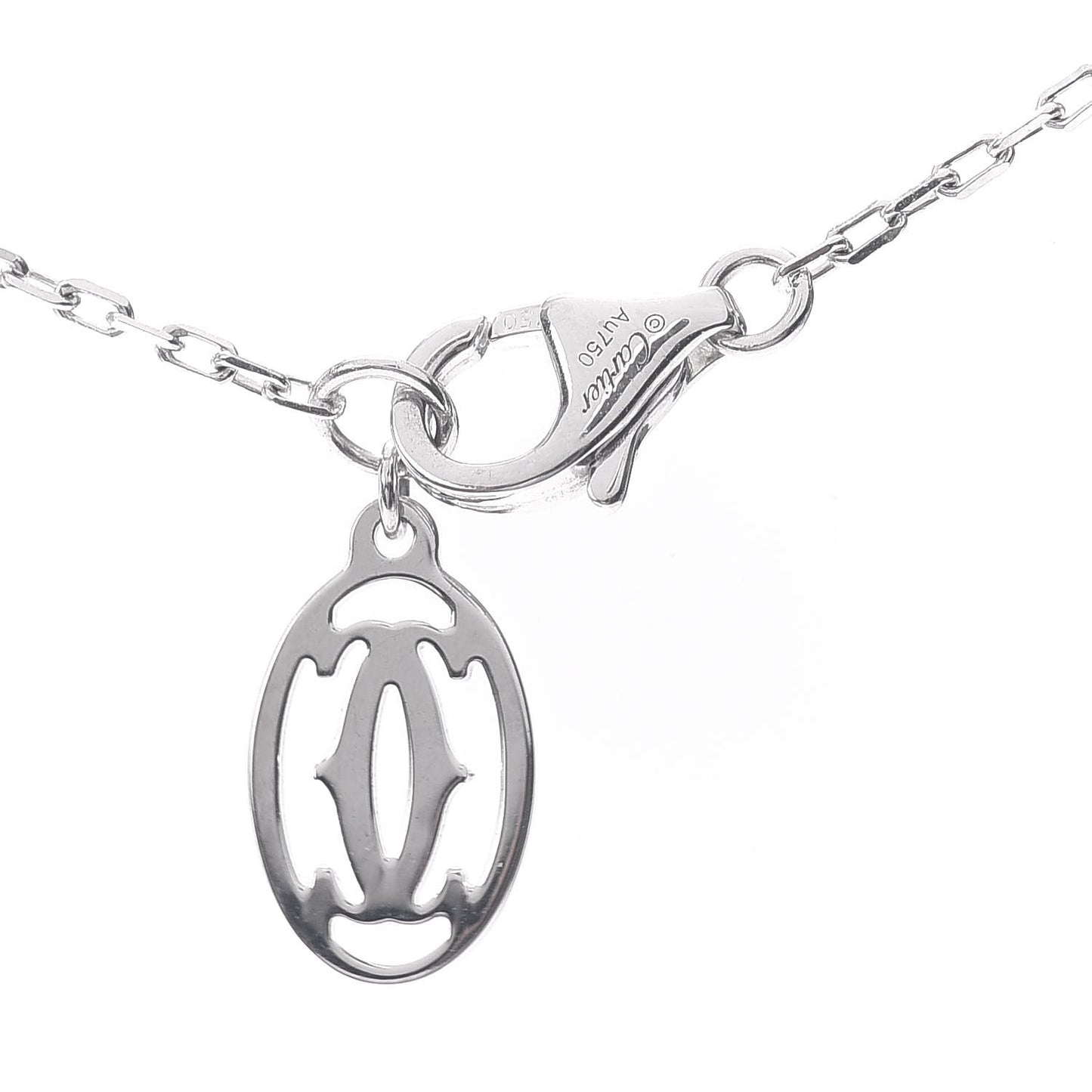 18K White Gold Diamond LM D'Amour Pendant Necklace
