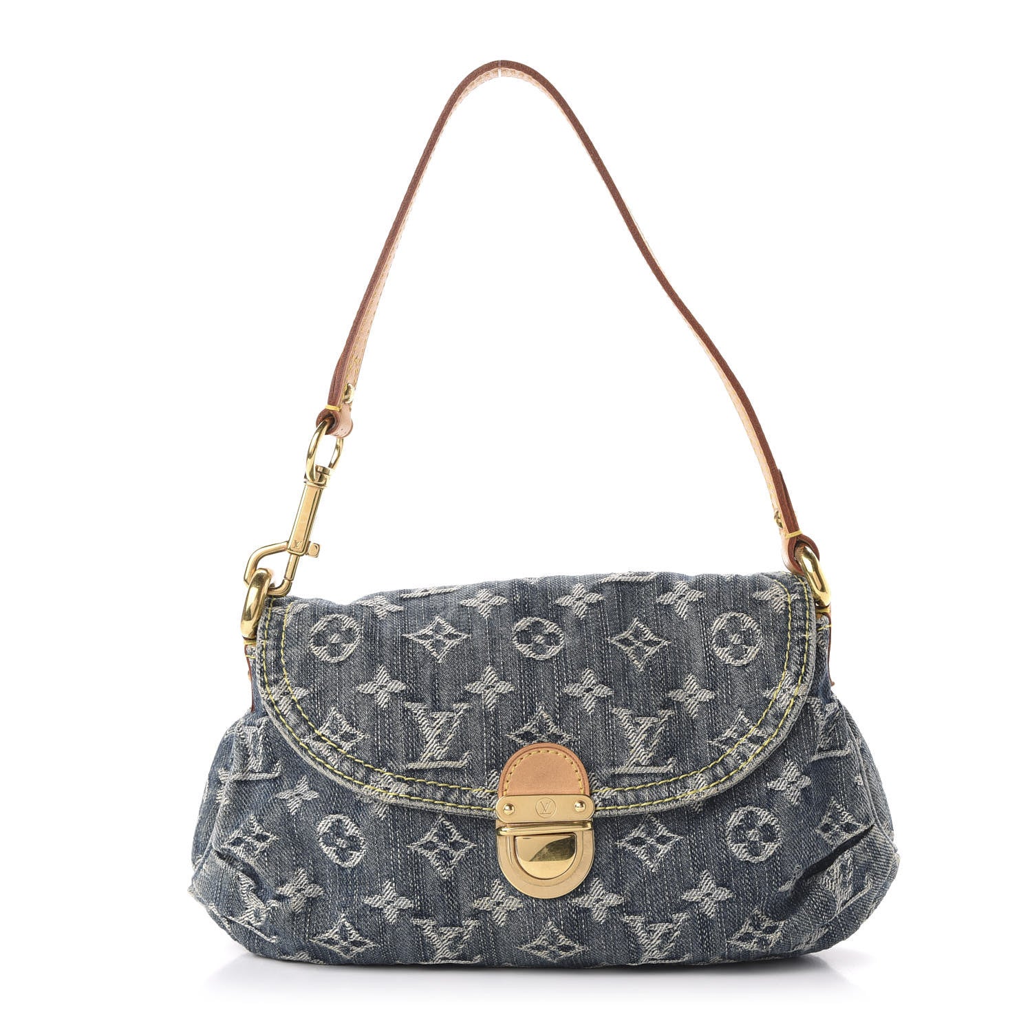 Louis Vuitton Monogram Denim Mini Pleaty Blue 1 of 9