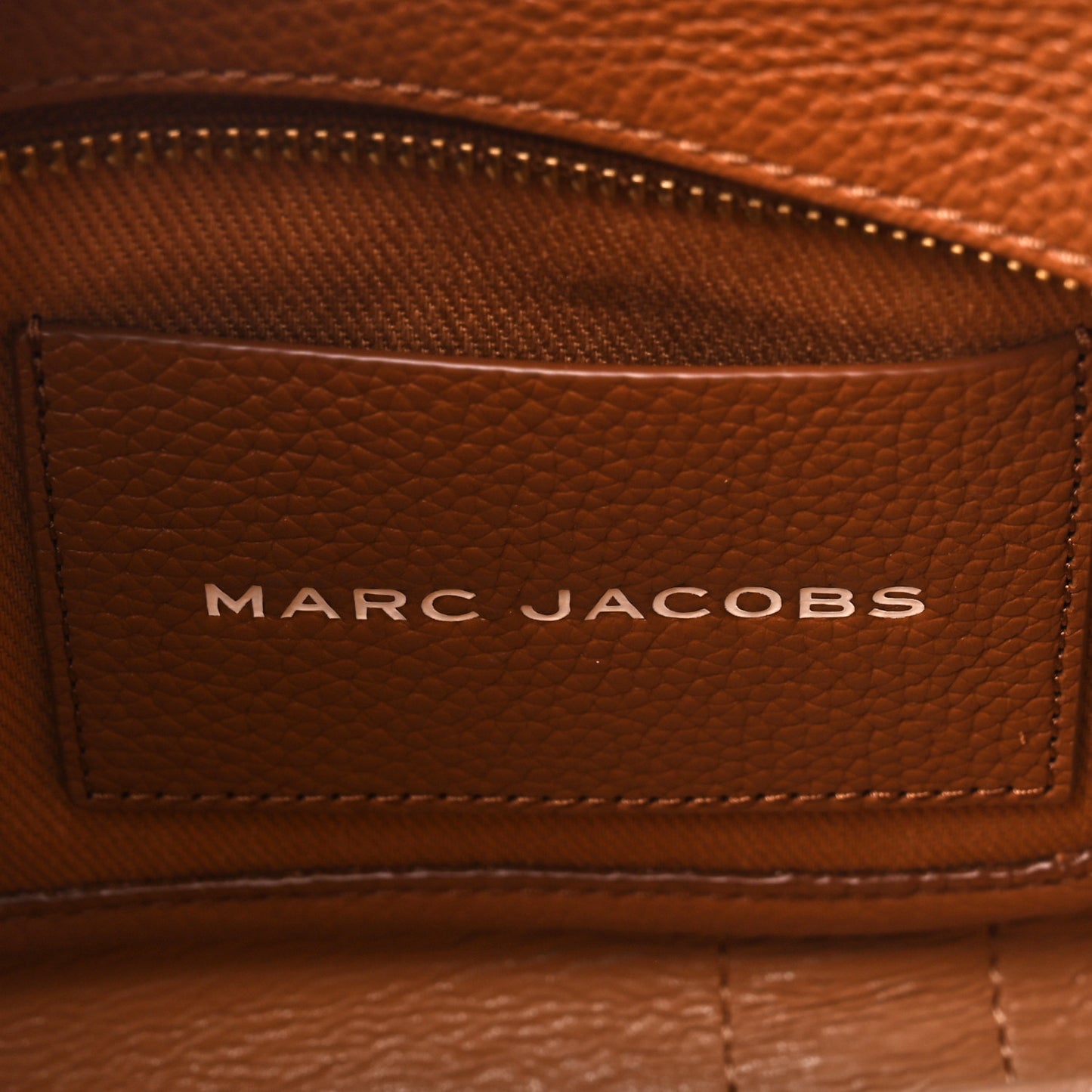 Grained Calfskin Small The Tote Bag Argan Oil