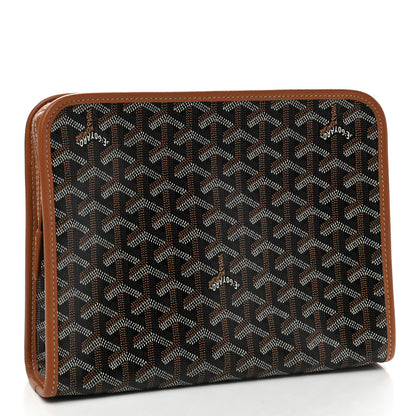 Goyard Goyardine Jouvence MM Toiletry Pouch Black Gold 3 of 9