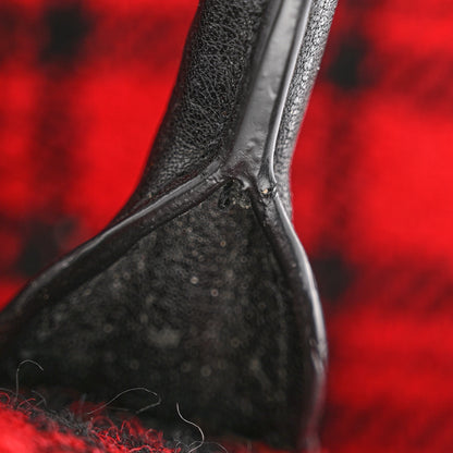 Saint Laurent Wool Tartan Rive Gauche Noe Tote Red Black 12 of 12