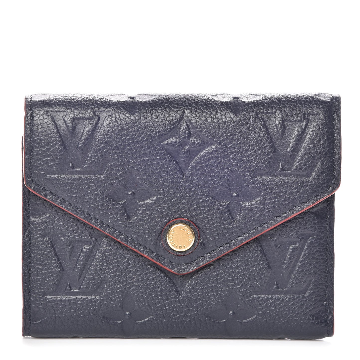 Empreinte Victorine Wallet Marine Rouge