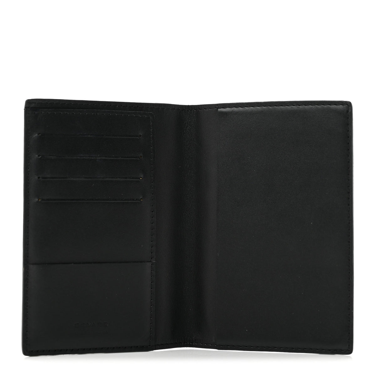 Goyard Goyardine Grenelle Passport Wallet Black Gold 5 of 9