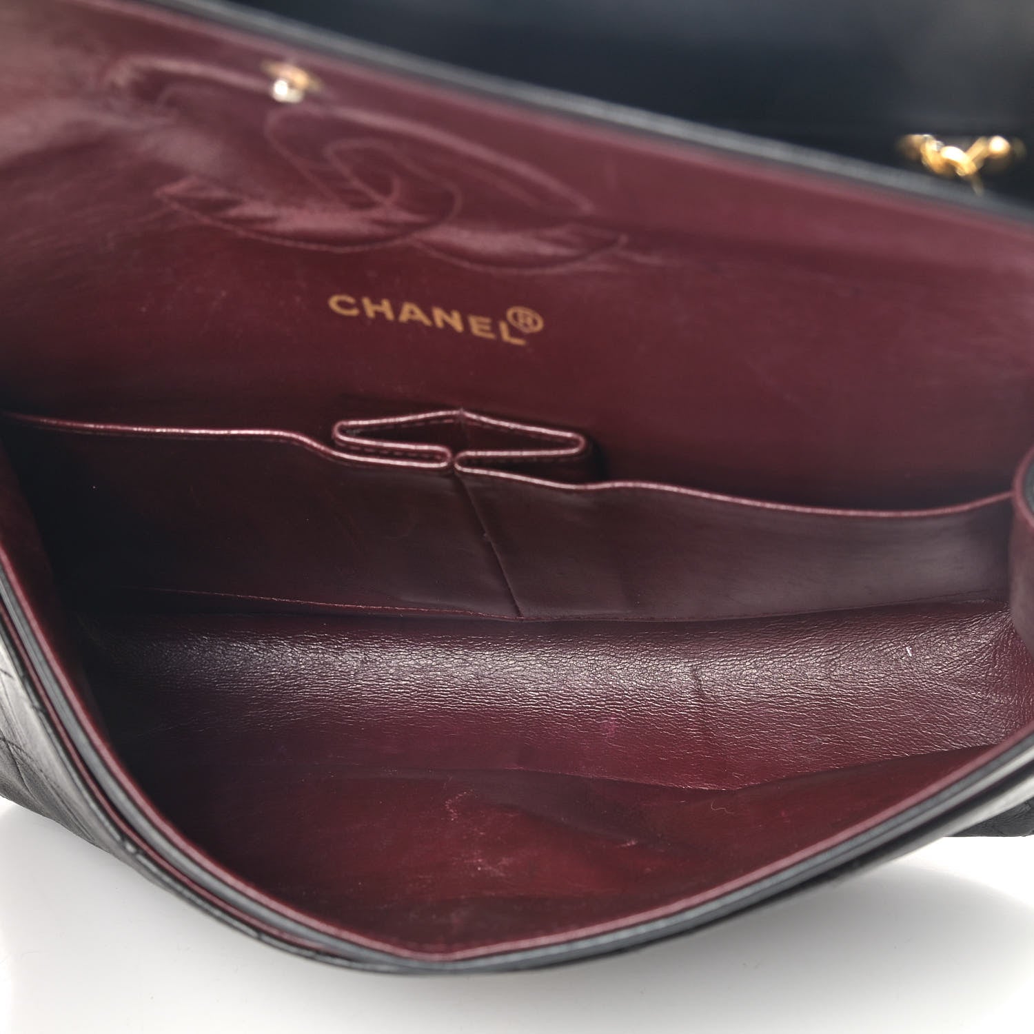 Chanel Lambskin Quilted Medium Double Flap Black 5 of 16