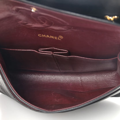 Chanel Lambskin Quilted Medium Double Flap Black 5 of 16