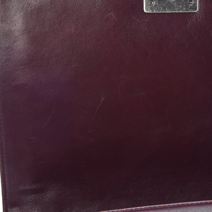 Chanel Velvet Tweed Large Boy Flap Burgundy 8 of 20