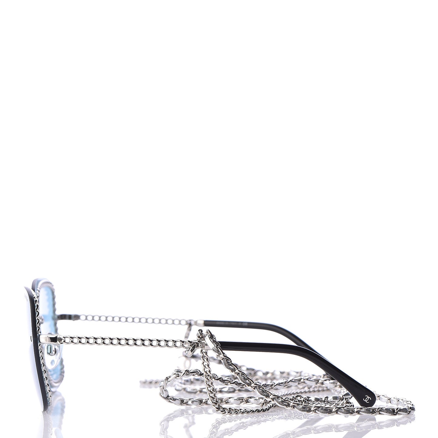 Chain Square Sunglasses 4244 Blue