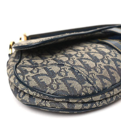 Christian Dior Monogram Saddle Bag Blue 8 of 11