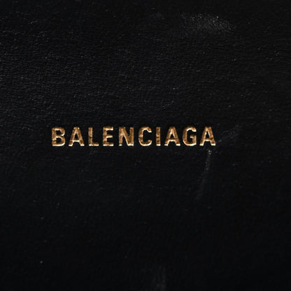 Balenciaga Shiny Box Calfskin Hourglass Top Handle Bag XS Black 6 of 15