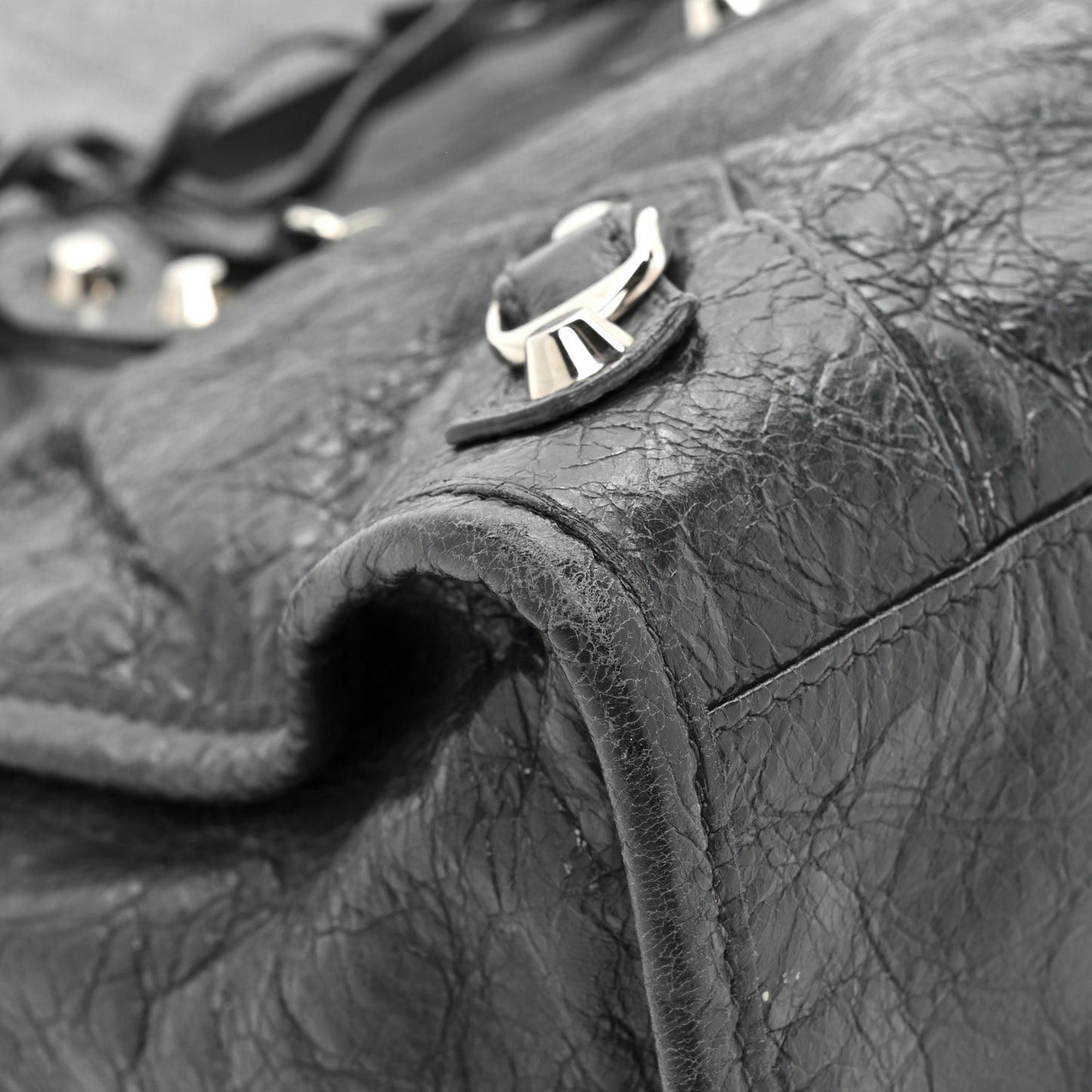 Agneau Classic Silver Hardware City Gris Fossile Anthracite