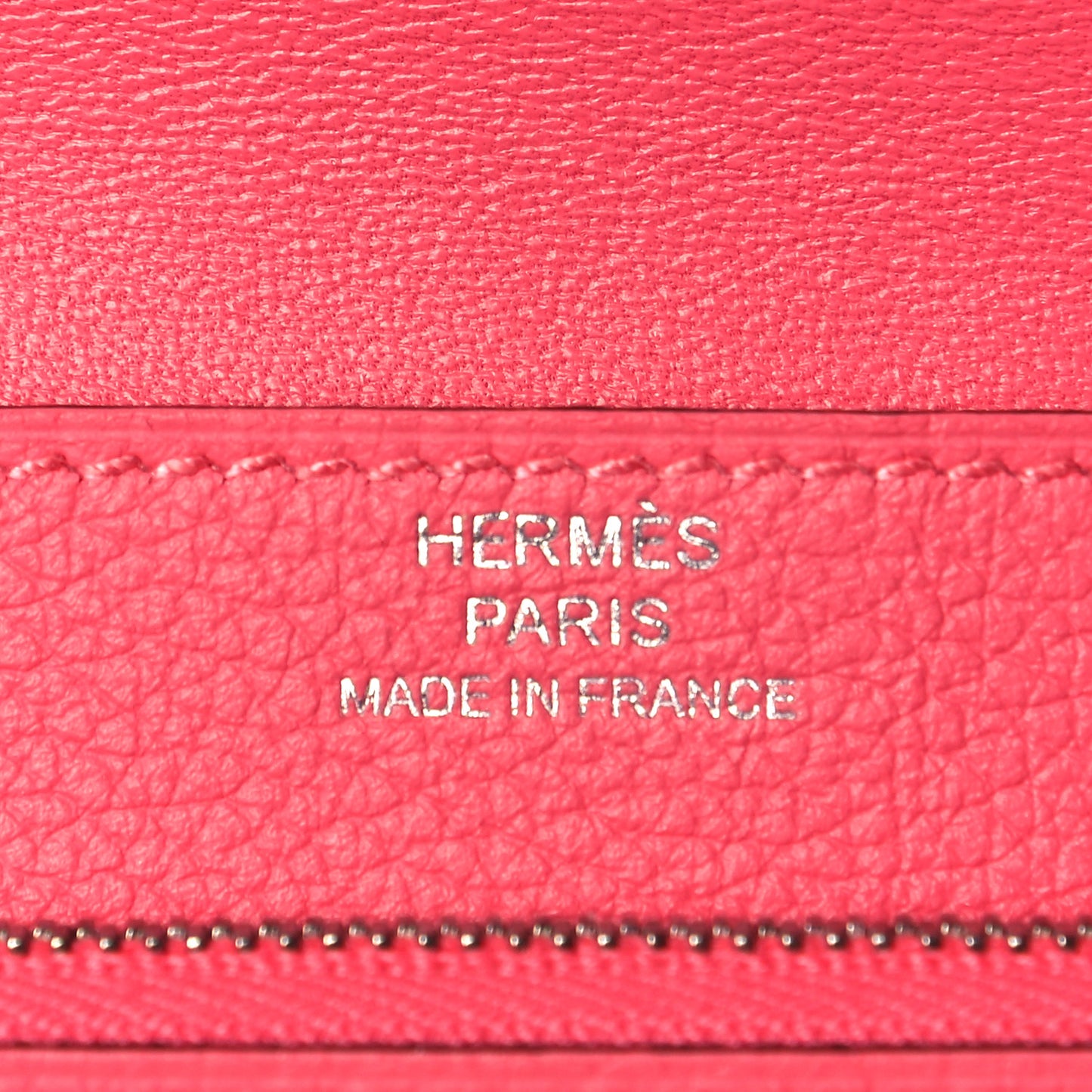 Togo Dogon Compact Wallet Rose Lipstick