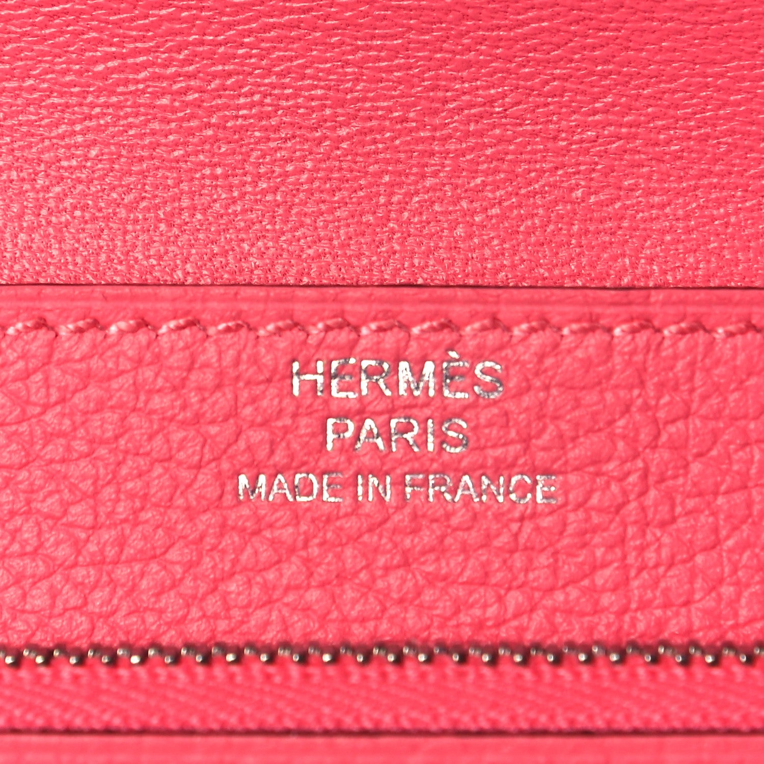 Hermes Togo Dogon Compact Wallet Rose Lipstick 4 of 7