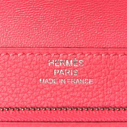 Hermes Togo Dogon Compact Wallet Rose Lipstick 4 of 7