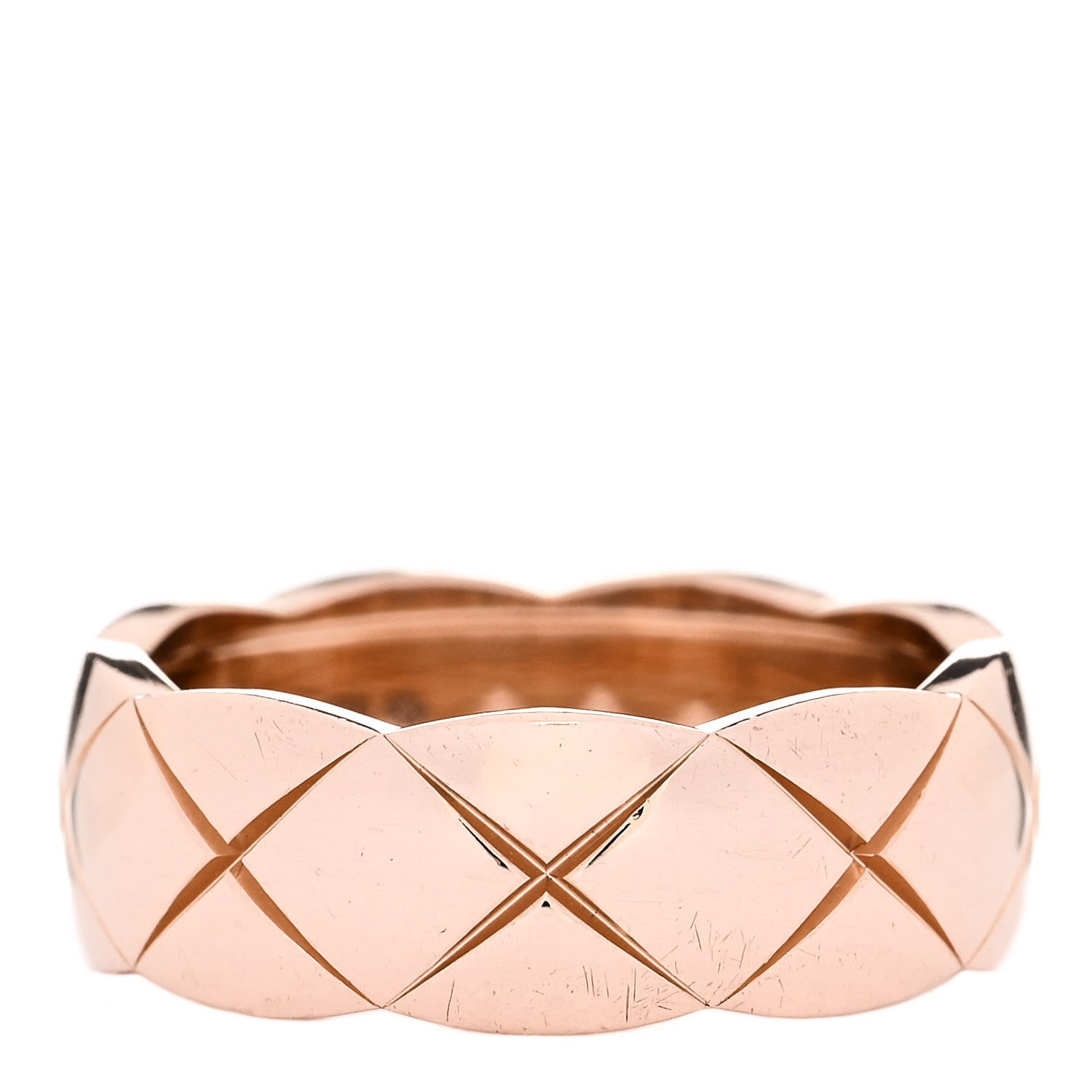 Chanel 18K Beige Gold Small Coco Crush Ring 53 6.5 3 of 6