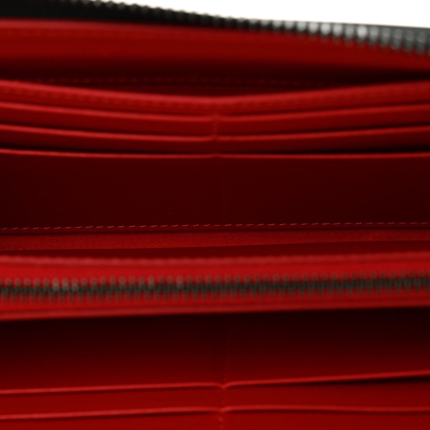 Christian Louboutin Calfskin Panettone Spiked Zip Around Wallet Black 6 of 10