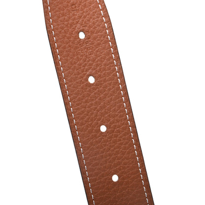Hermes Box Togo 32mm H Belt 80 Black Gold 5 of 6