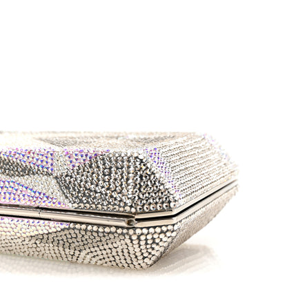 Judith Leiber Swarovski Crystal Slim Clutch Silver Multicolor 10 of 12