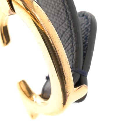 Christian Dior Grained Calfskin Saddle Bag Navy 12 of 13