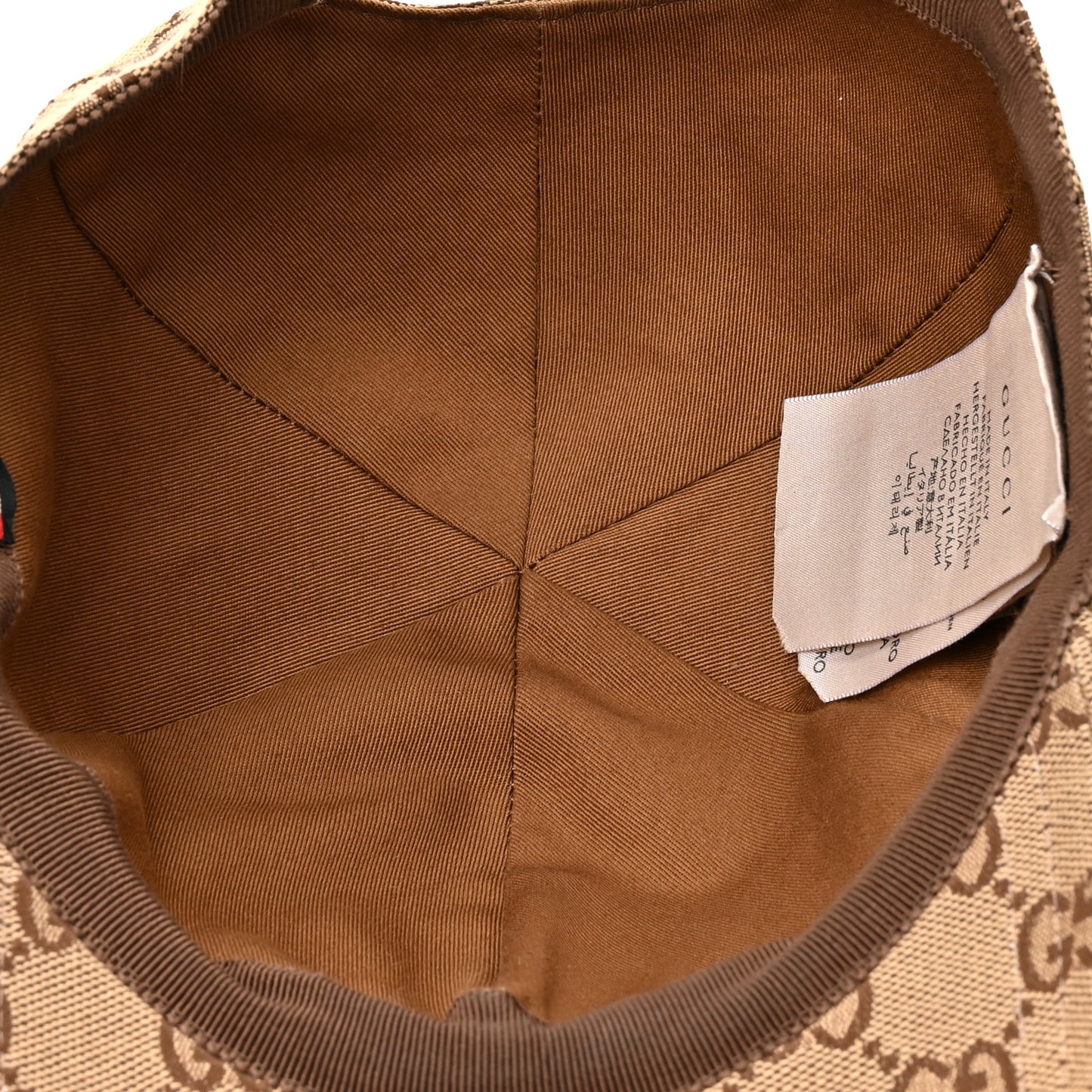 Monogram Textured Dollar Calfskin Zeno Baseball Hat S Beige