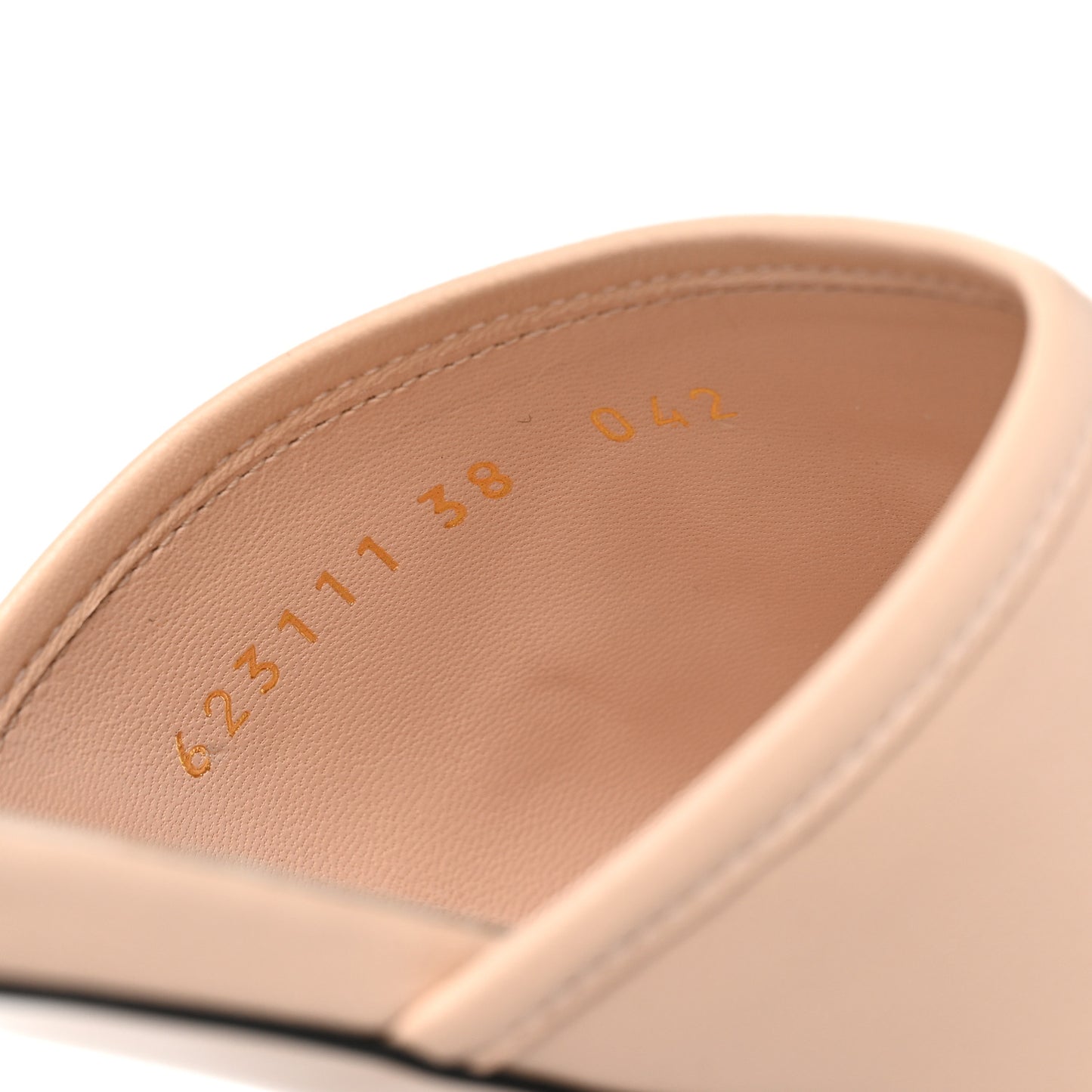Nappa Horsebit Flat Slide Sandals 38 Skin Rose