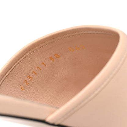 Gucci Nappa Horsebit Flat Slide Sandals 38 Skin Rose 8 of 8