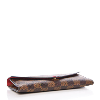 Louis Vuitton Damier Ebene Josephine Wallet Red 5 of 12