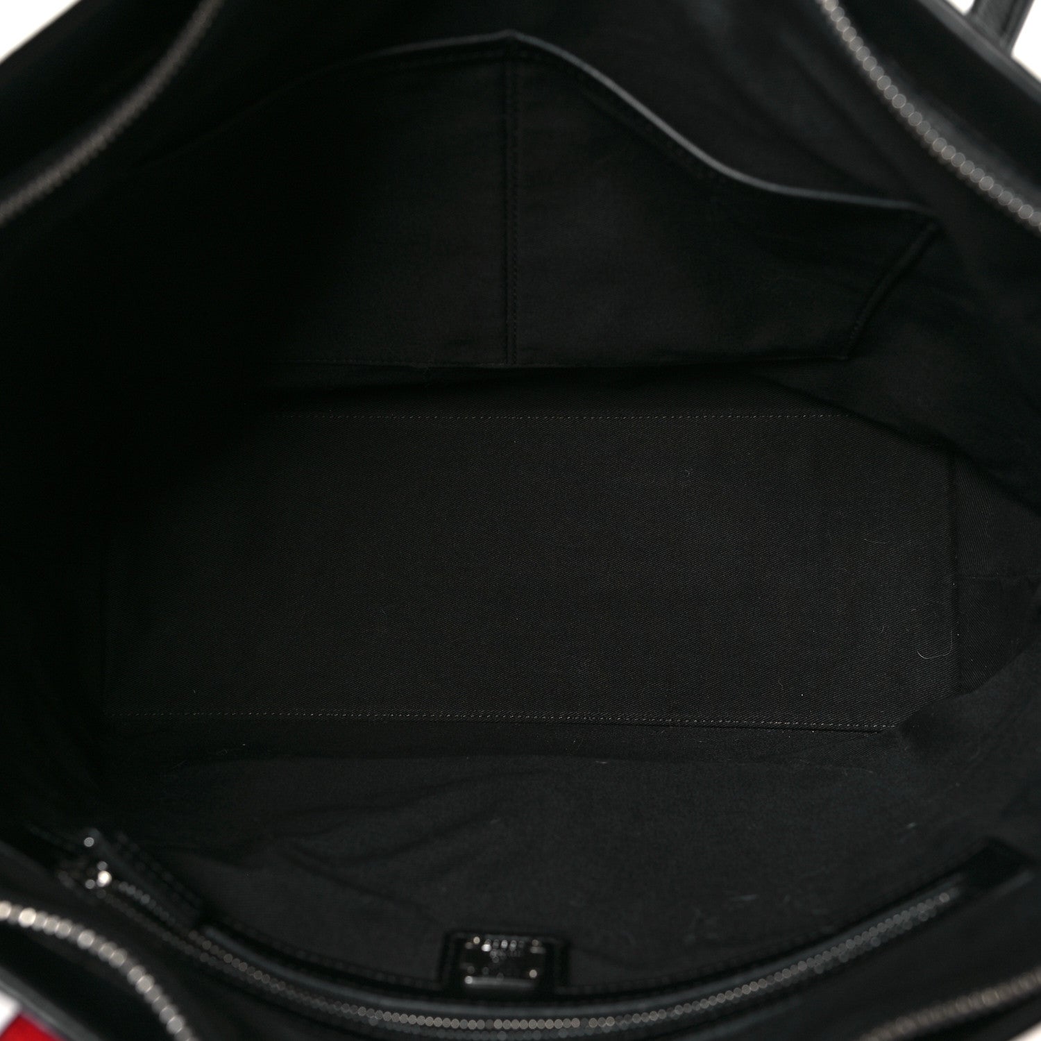 MCM Calfskin Ottomar Monogram Medium Klara Shopper Tote Black 4 of 10