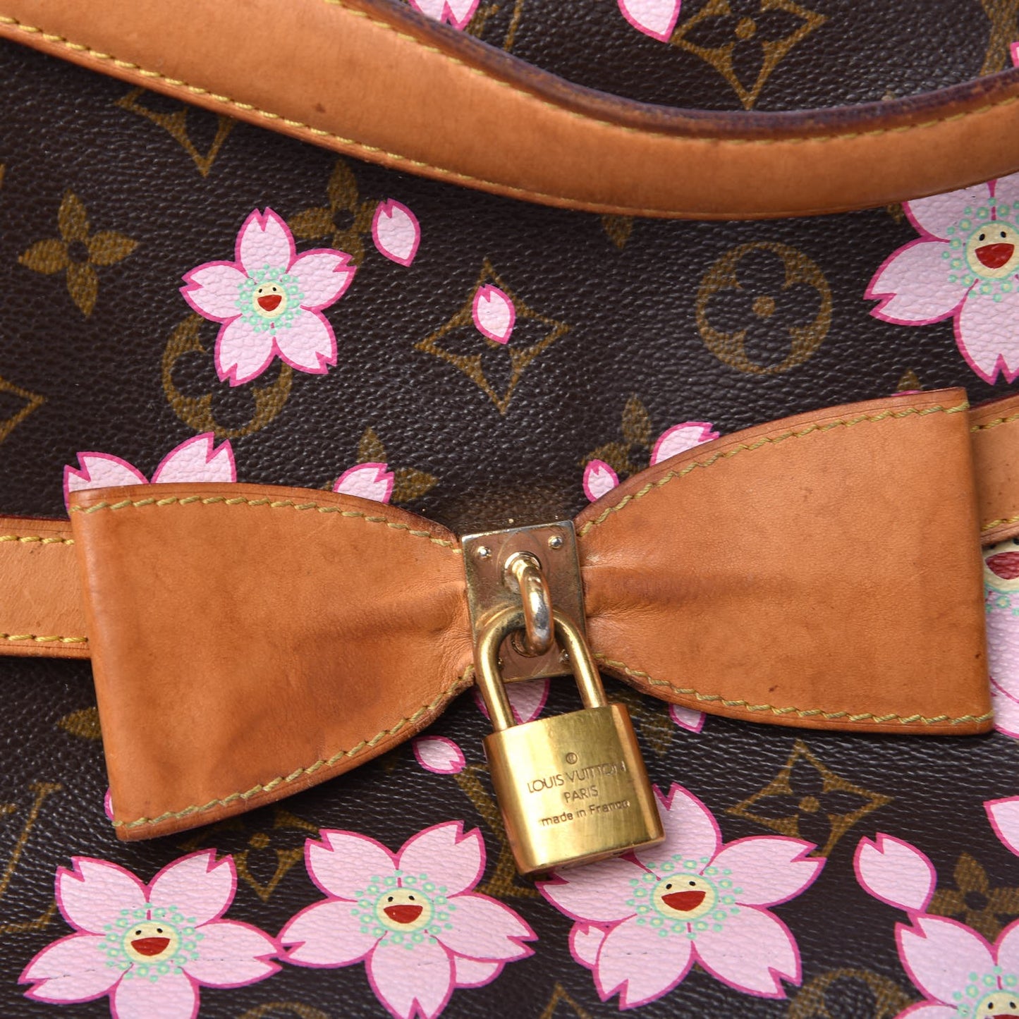 Monogram Cherry Blossom Sac Retro Bag Brown