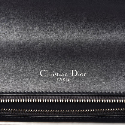 Christian Dior Metallic Patent Micro-Cannage Medium Diorama Flap Bag Silver 8 of 11