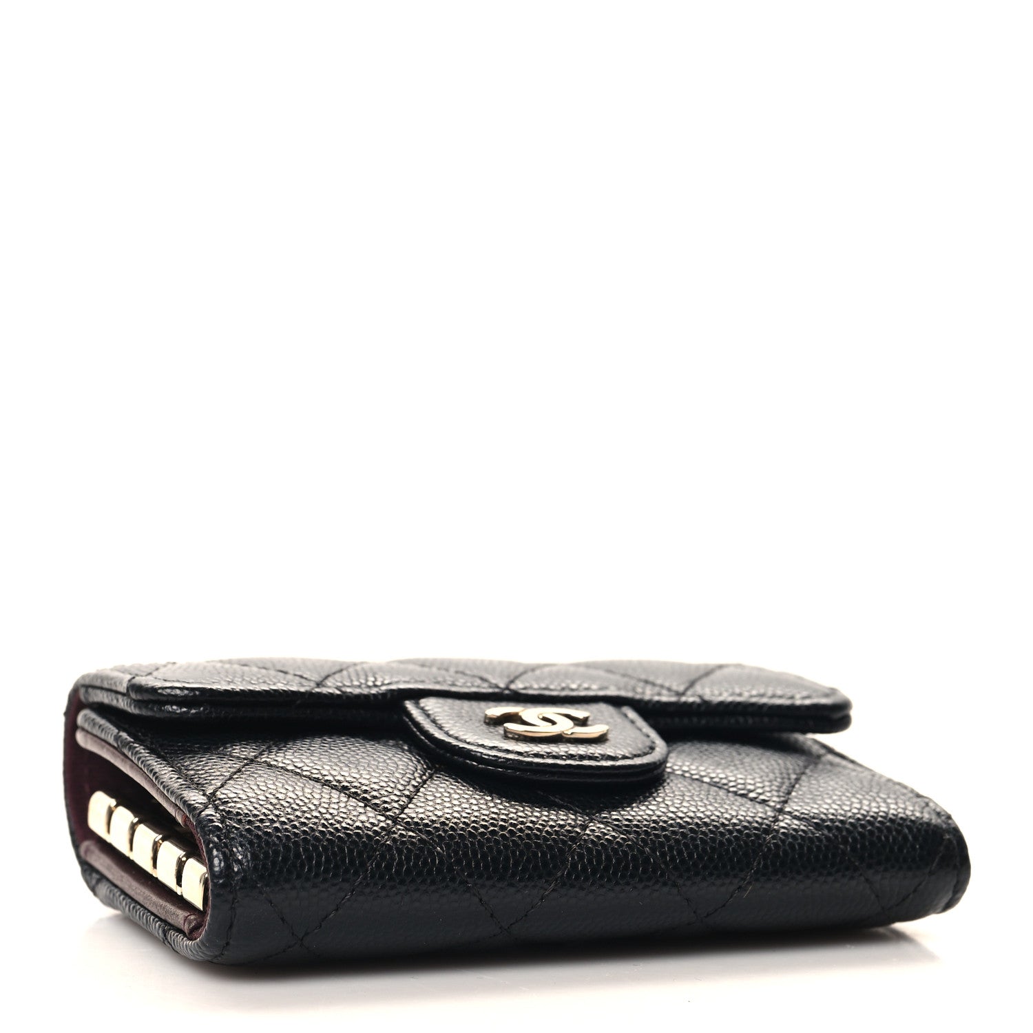 Chanel Caviar Quilted Classic 4 Key Holder Wallet Black 4 of 10