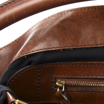 Burberry House Check Bridle Calfskin Medium Gosford Hobo Dark Tan 8 of 14