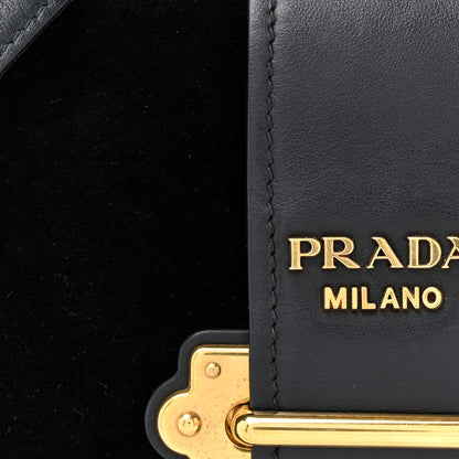 Prada Velvet City Calfskin Cahier Bag Black 7 of 16