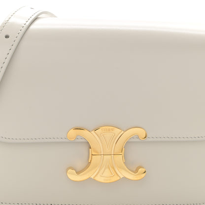 Celine Shiny Calfskin Teen Triomphe Chalk 8 of 12