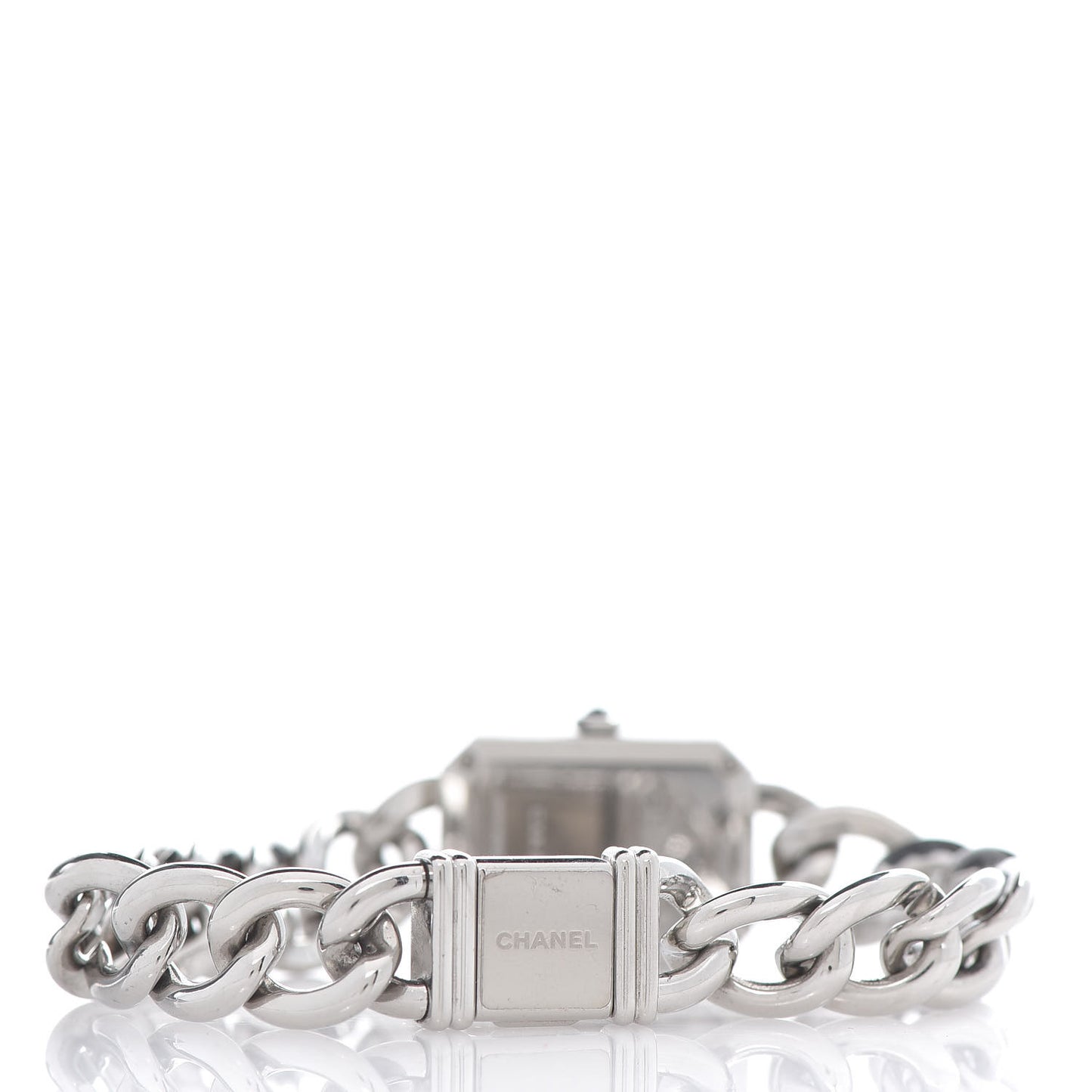 Stainless Steel Diamond Bezel Mother of Pearl 16mm Chain Premiere Quartz Watch