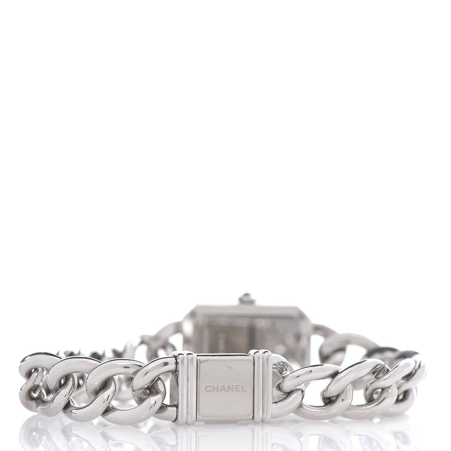 Chanel Stainless Steel Diamond Bezel Mother of Pearl 16mm Chain Premiere Quartz Watch 4 of 6