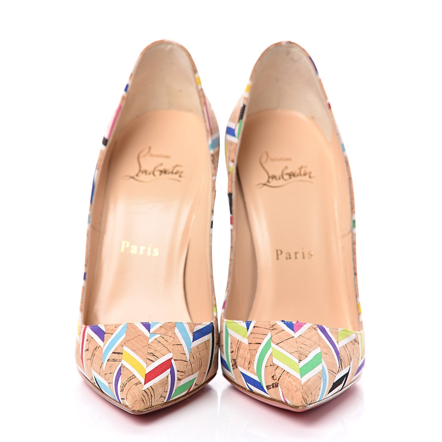 Cork Chevron Print So Kate 120 Pumps 35.5 Multicolor