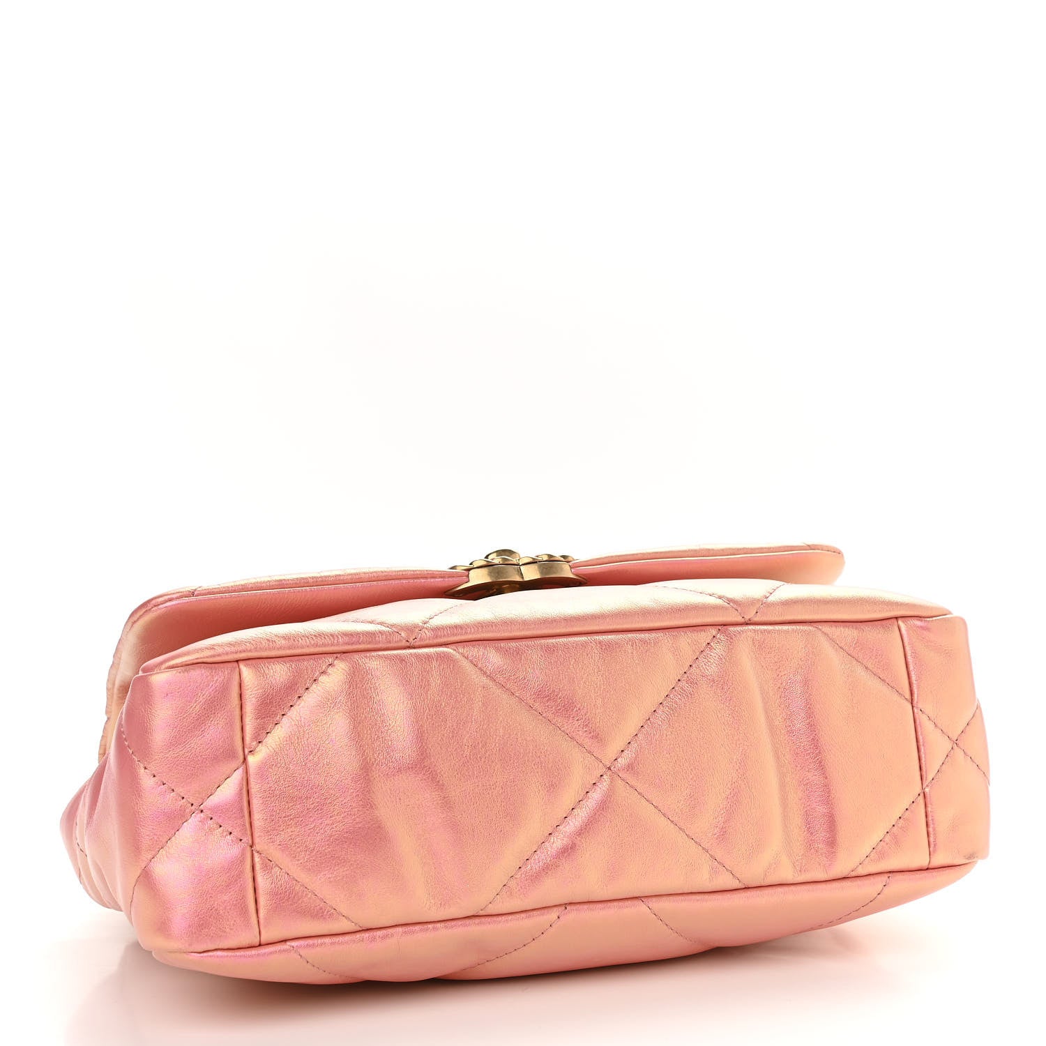 Chanel Iridescent Calfskin Quilted Medium Chanel 19 Flap Pink 3 of 11