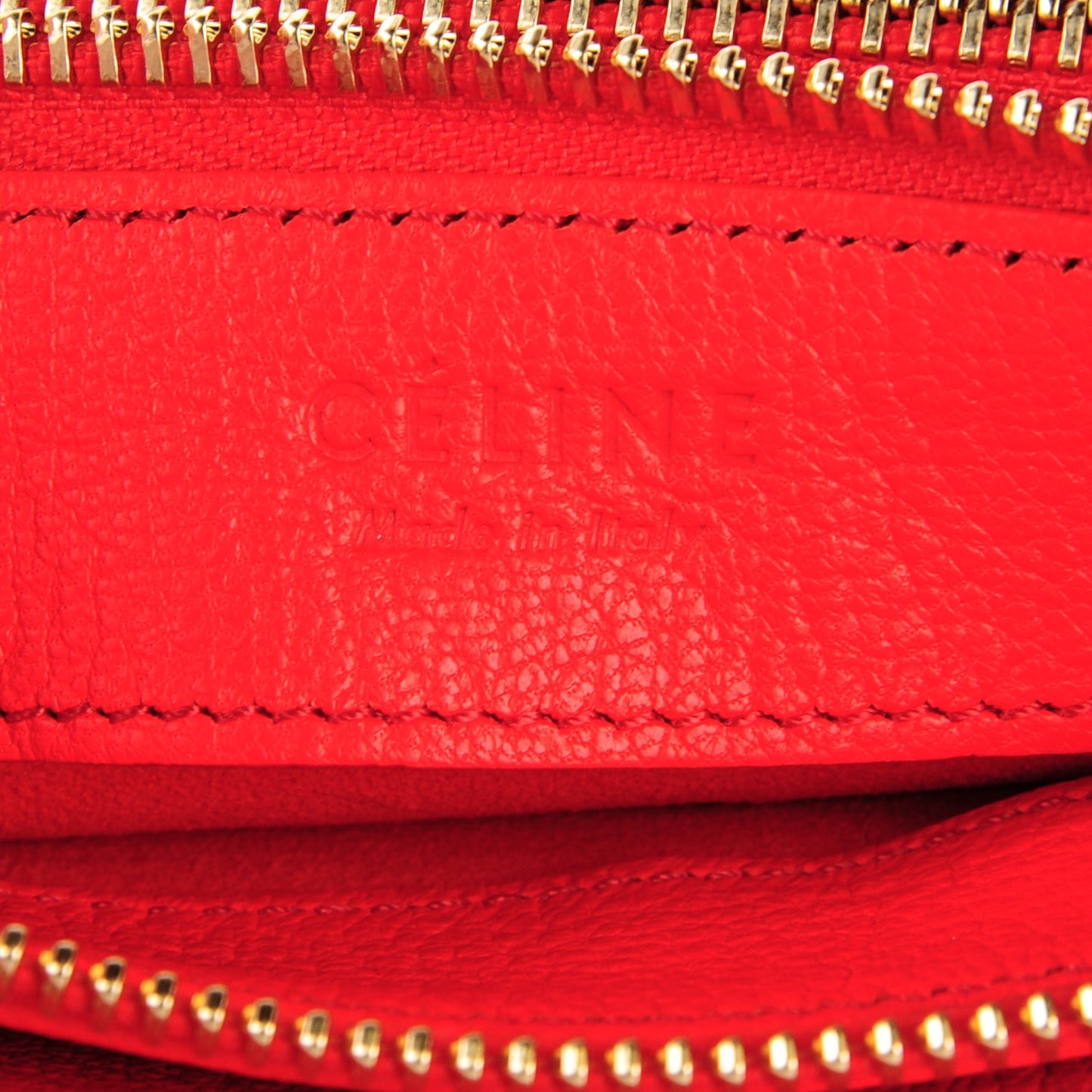 Goatskin Small Trio Crossbody Bag Alizarin