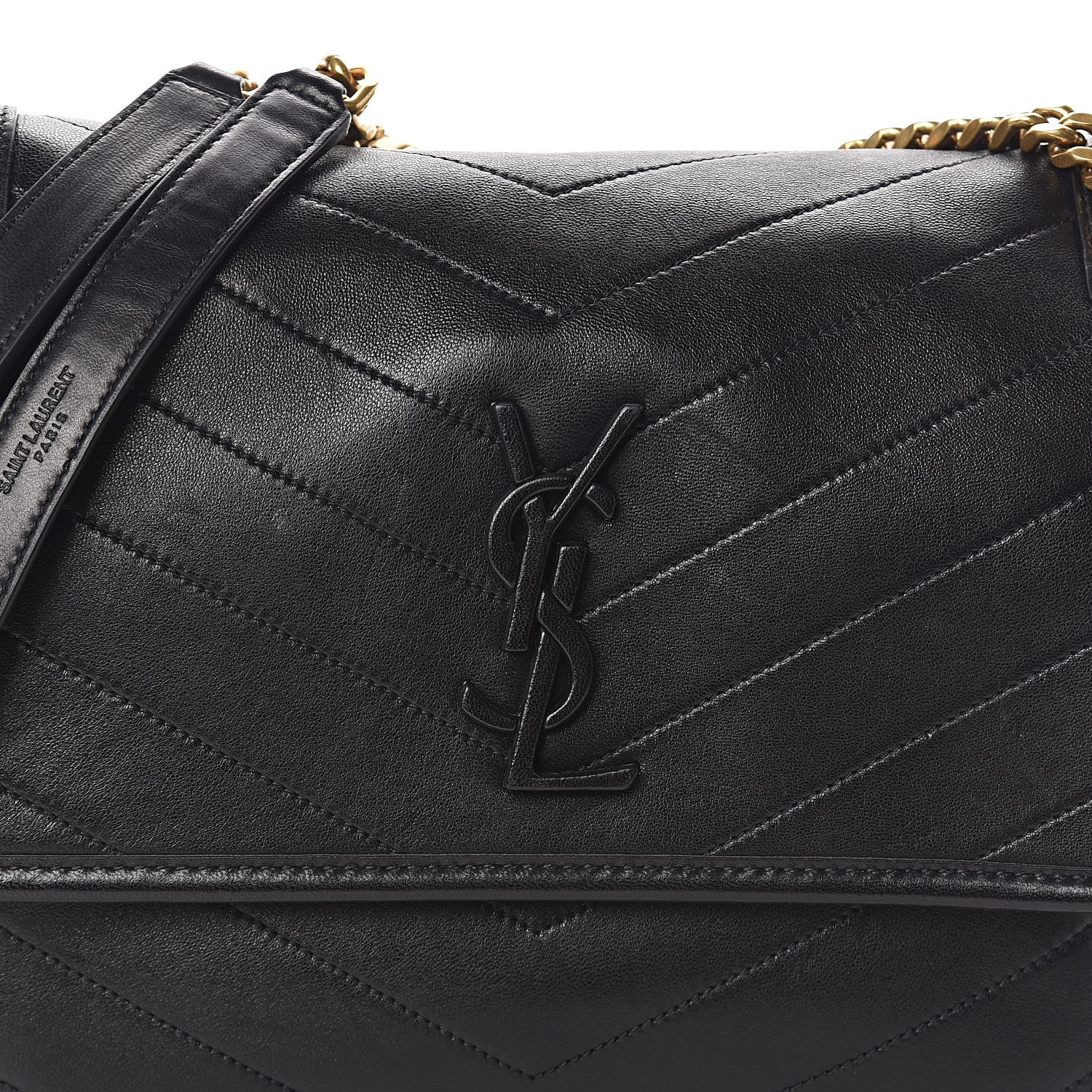 Saint Laurent Lambskin Matelasse Monogram Medium Niki Chain Satchel Black 7 of 10