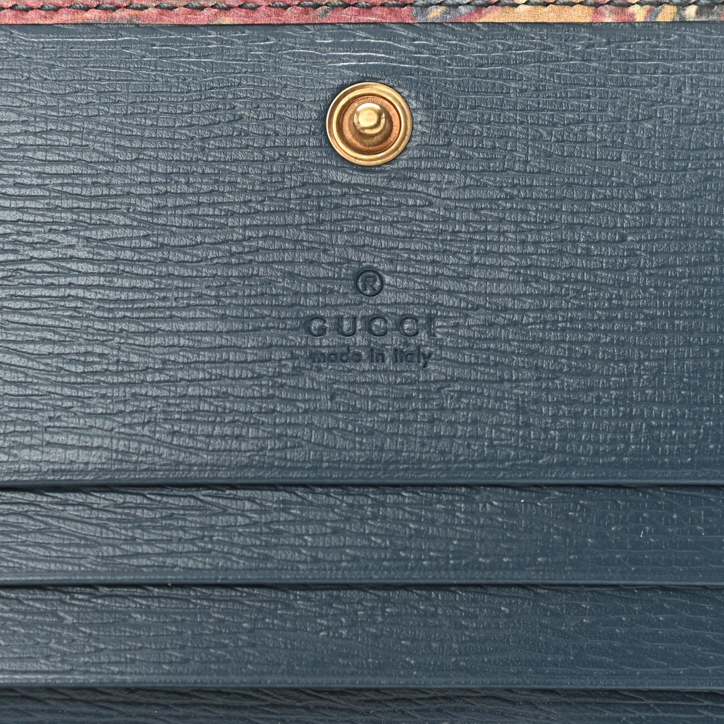 Shangai Calfskin Butterfly Garden Card Case Multicolor