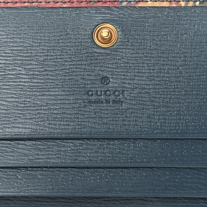 Gucci Shangai Calfskin Butterfly Garden Card Case Multicolor 6 of 12