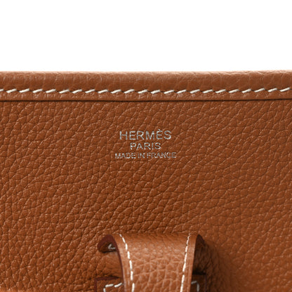 Hermes Taurillon Clemence Evelyne III PM Gold 6 of 8