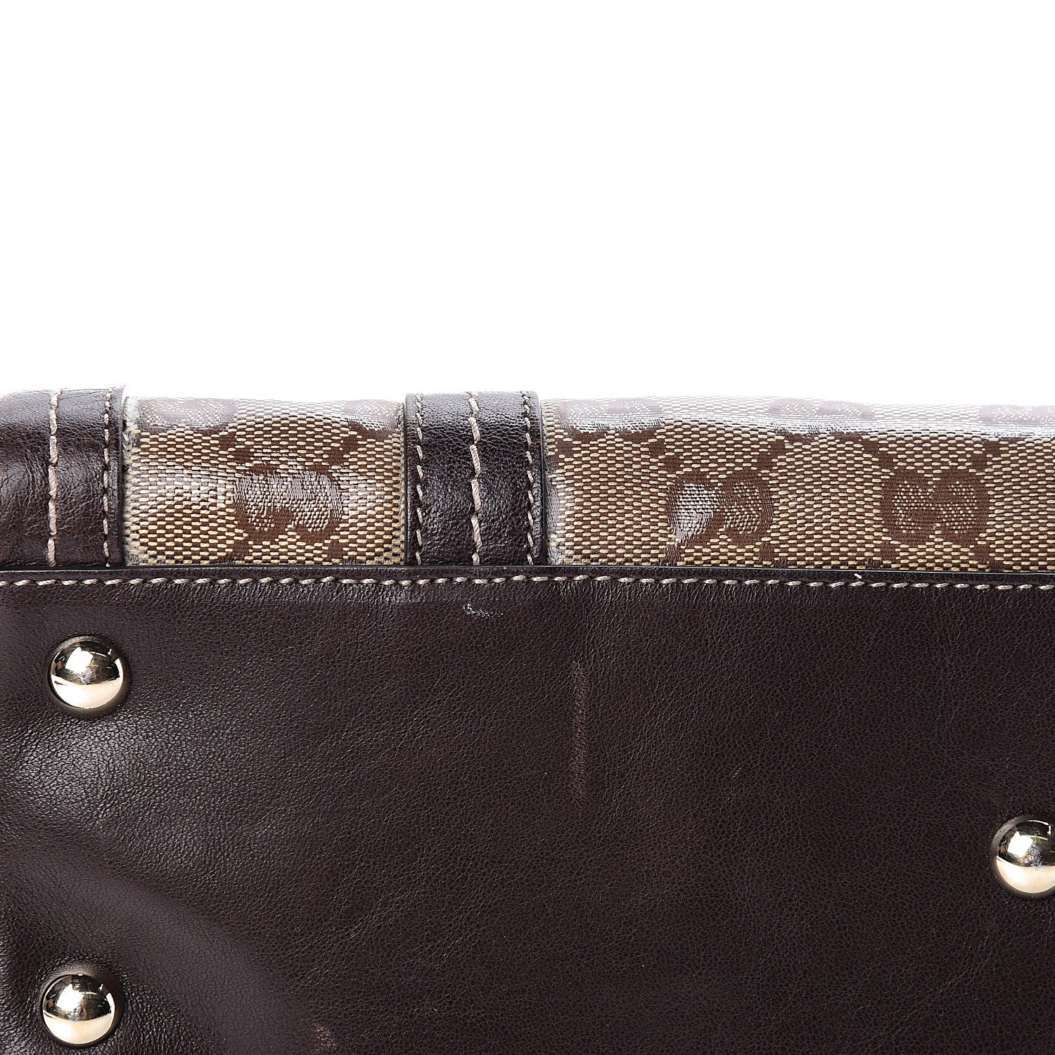 Gucci Crystal Monogram Duchessa Boston Bag Brown 11 of 11